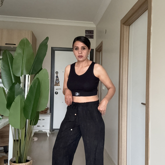 Ck Crop Siyah 