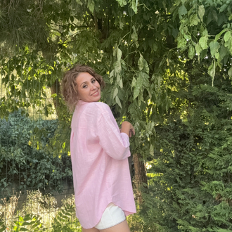 Kimona Gömlek Açık Pembe