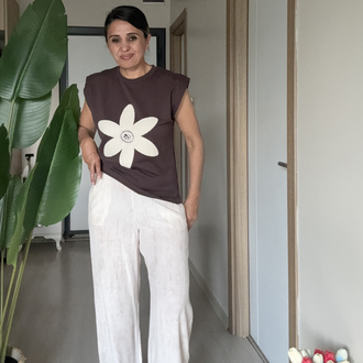 Papatya Motifli Tshirt