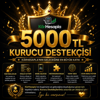 5.000 TL Kurucu Destekçisi