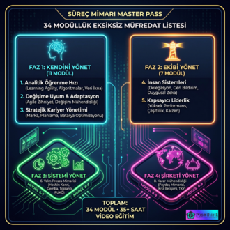 Süreç Mimarı Kampı: Master Pass (34 Modül • 38+ Saat)