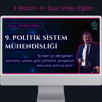 Kurs 09: Politik Sistem Mühendisliği (4 Modül • 4+ Saat)