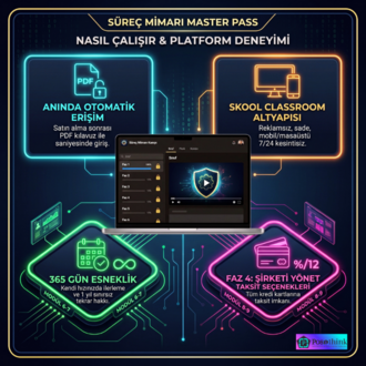 Süreç Mimarı Kampı: Master Pass (34 Modül • 38+ Saat)