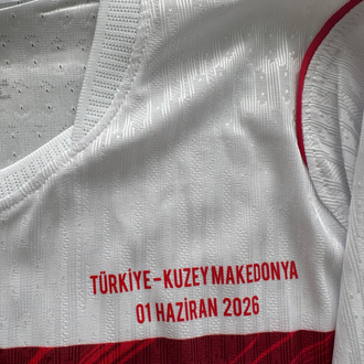 Türkiye Milli Takım 2026 Deplasman Profesyonel “Orkun Kökçü” Makedonya Hatıra Forması 