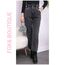 LACİVERT BEL LASTİKLİ MOM JEAN PANTOLON