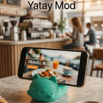 Sevimli Dostunuz: 3D Tasarım Kedi Telefon Tutucu 