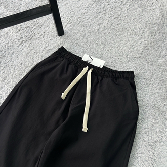 Zara Ham Keten Baggy Pantolon | Siyah