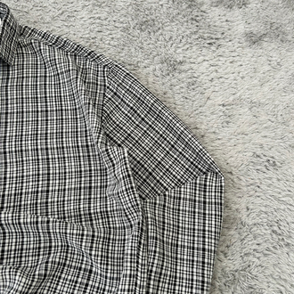 Zara Ekoseli Yazlık Keten Oversize Gömlek 