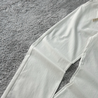 Zara Ham Keten Baggy Pantolon | Beyaz