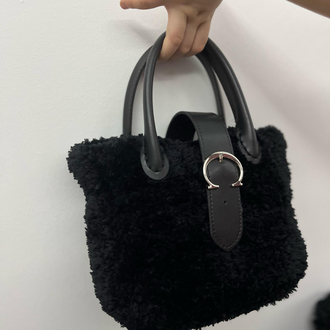 Kışlık peluş çanta