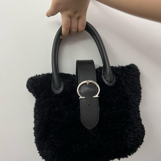 Kışlık peluş çanta