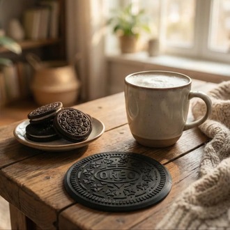 Oreo Bisküvi Görünümlü Bardak Altlığı