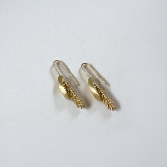 Spike Gümüş Küpe ~ Gold