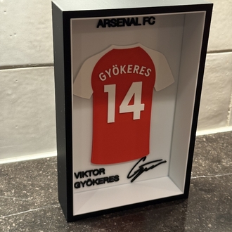 Viktor Gyökeres Arsenal FC Özel Tasarım 3 Boyutlu (3D) Premium Çerçeve Forma