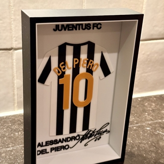 Alessandro Del Piero Juventus FC Özel Tasarım 3 Boyutlu (3D) Premium Çerçeve Forma