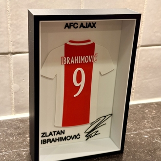 Zlatan Ibrahimović AFC Ajax Özel Tasarım 3 Boyutlu (3D) Premium Çerçeve Forma