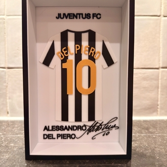 Alessandro Del Piero Juventus FC Özel Tasarım 3 Boyutlu (3D) Premium Çerçeve Forma