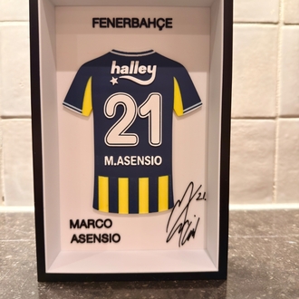 Marco Asensio Fenerbahçe Özel Tasarım 3 Boyutlu (3D) Premium Çerçeve Forma