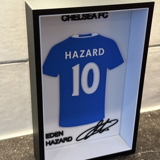Eden Hazard Chelsea FC Özel Tasarım 3 Boyutlu (3D) Premium Çerçeve Forma