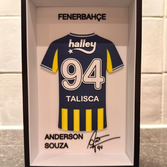 Anderson Talisca Fenerbahçe Özel Tasarım 3 Boyutlu (3D) Premium Çerçeve Forma