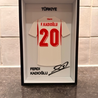 Ferdi Kadıoğlu Türkiye Milli Takım Özel Tasarım 3 Boyutlu (3D) Premium Çerçeve Forma