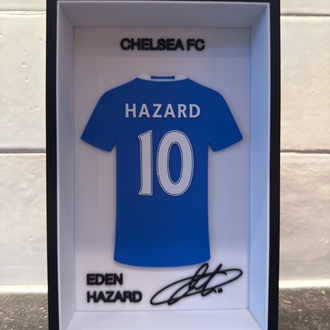 Eden Hazard Chelsea FC Özel Tasarım 3 Boyutlu (3D) Premium Çerçeve Forma