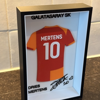 Dries Mertens Galatasaray SK Özel Tasarım 3 Boyutlu (3D) Premium Çerçeve Forma