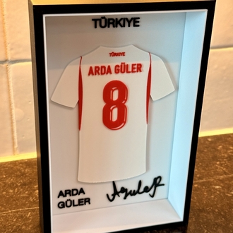 Arda Güler Milli Takım Hatırası - 3D İmzalı Tasarım