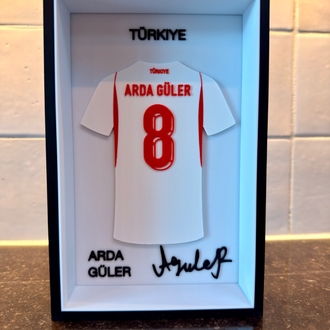 Arda Güler Milli Takım Hatırası - 3D İmzalı Tasarım