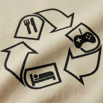 Gamer Tasarım Tişört (Eat, Game, Sleep)