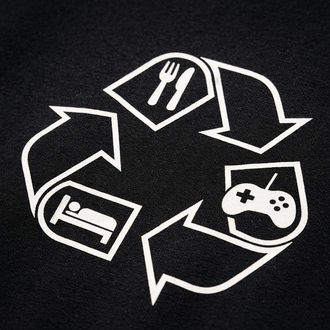 Gamer Tasarım Tişört (Eat, Game, Sleep)