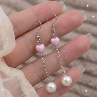 Pinky Pearl Kolye Küpe Set
