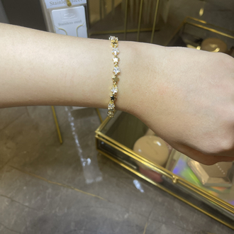 LUXURY Jeweiry 14K yıldız bileklik