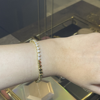LUXURY Jeweiry 14K Bileklik kalp detaylı