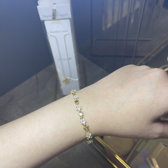 LUXURY Jeweiry 14K yıldız bileklik