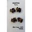 AGATHA PARİS Çift Mini Toka - DARK TORTOİSE 