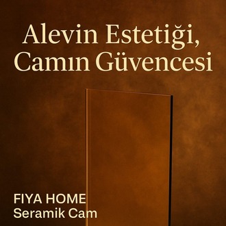 50 x 50 Seramik Şömine/Soba/Kuzine Camı