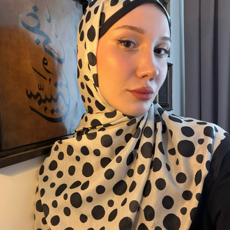 Zebra Puantiye Şal