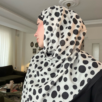 Zebra Puantiye Şal