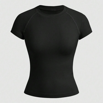 NO LOGO MIDNIGHT BLACK COMPRESSION TSHIRT