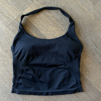 MIDNIGHT BLACK IMPACT HALTER BRA ( göğüs pedli)