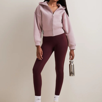 COCOON LIGHT PINK / TOZ PEMBE YARASA KOL ZIP HOODIE