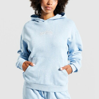 HR ZICZAC LIGHT BLUE ŞARDONSUZ HOODIE