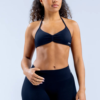 IMPACT STRAPPY BRA MIDNIGHT BLACK