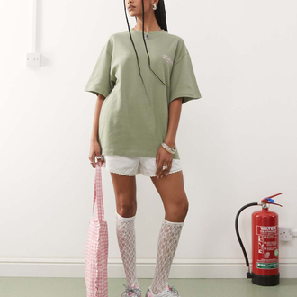 GREEN TOP TSHIRT OVERSIZED UNISEX