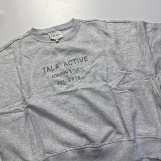 LIGHT GREY TLA SWEATSHIRT BAGGY