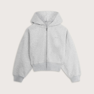 COCOON LIGHT GREY YARASA KOL ZIP HOODIE