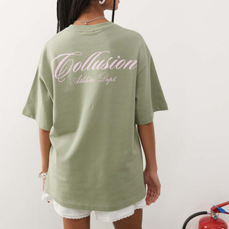 GREEN TOP TSHIRT OVERSIZED UNISEX