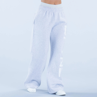 SIGNATURE LIGHT GREY WIDE LEG JOGGER