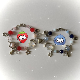 strawberry&blueberry bileklikler